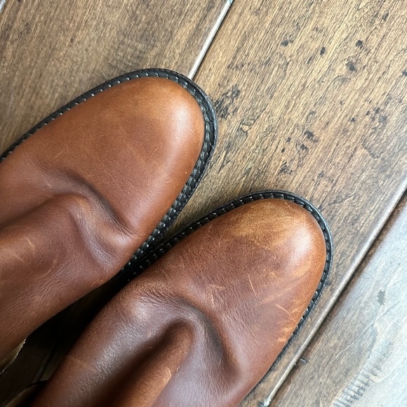 GORGEOUS ITALIAN MADE TAN HARNESS ENGINEER BOOTS - Picture 8 of 10